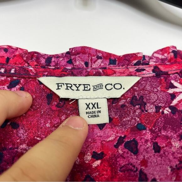 Frye & Co. Pink Peasant Western Maxi dress size XXL - Picture 8 of 11